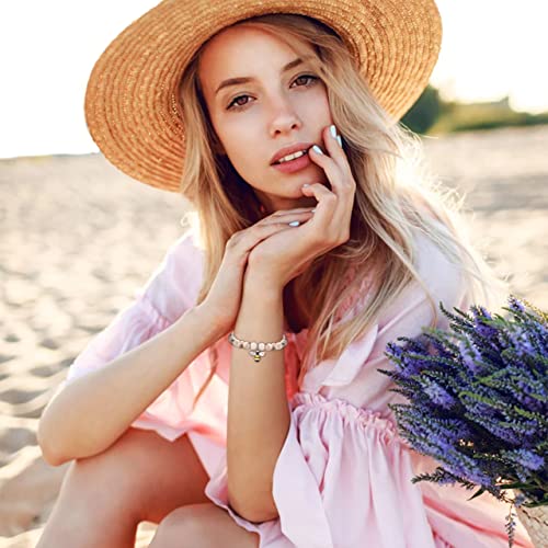 Dcfywl731 To My Teacher Gifts Bracelet Natural Stone Bracelet Beaded Healing Bracelet Teacher Bracelets for Women Best Teacher Gifts…