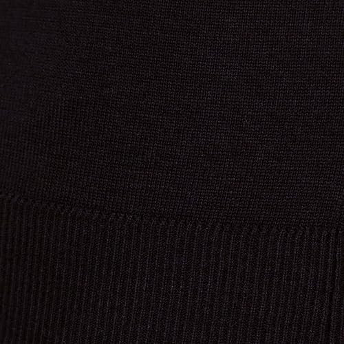 Amazon Essentials Women's Classic-Fit Lightweight Long-Sleeve V-Neck Sweater (Available in Plus Size), Light Grey Heather White Rugby Stripe, Small