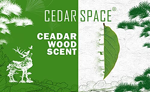 Cedar Space Cedar Blocks for Closet Storage,100% Aromatic Red Ceder Blocks Cedar Planks Chips 16pcs for Closet Drawers