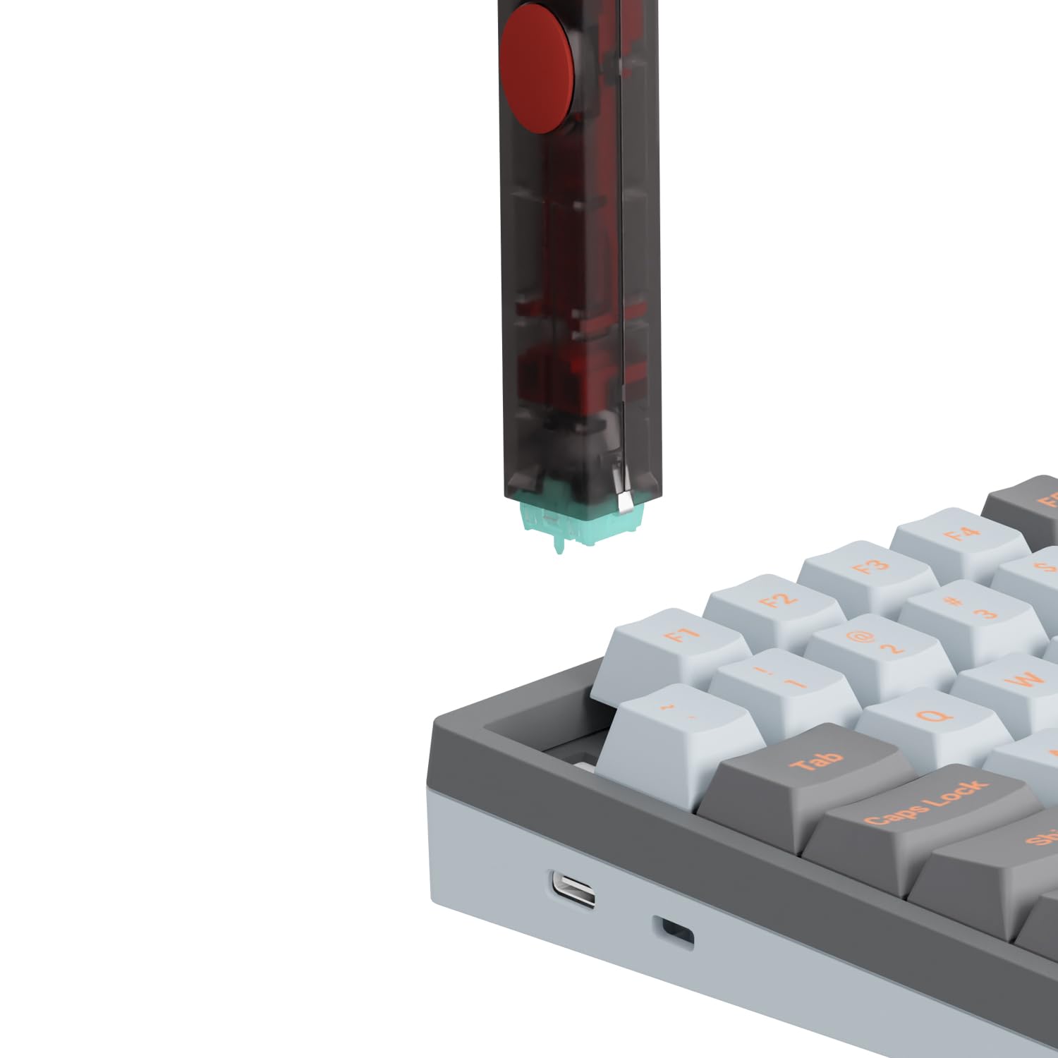 GATERON Twins Switch Puller Keycap Puller for Mechanical Keyboard, DIY Tool Easily Remove and Replace Gaming Keyboard Switches and keycaps Intergrated for Mechanical Keyboard