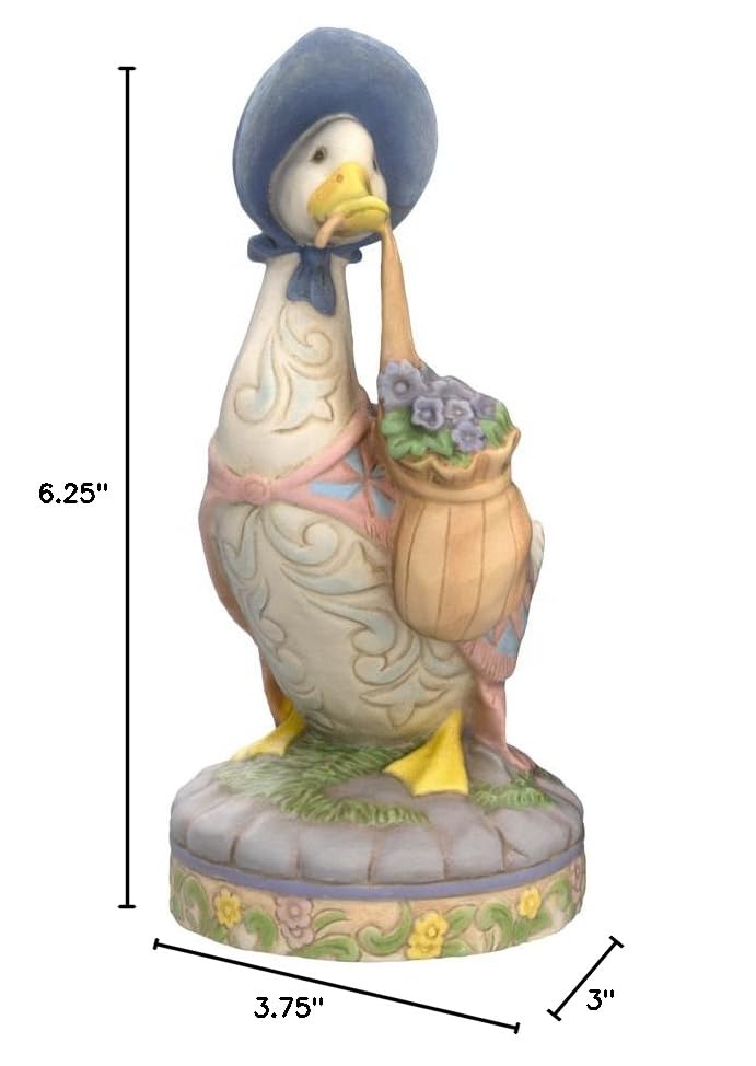 Enesco Beatrix Potter by Jim Shore Jemima Puddle-Duck Figurine, 6.25 Inch, Multicolor