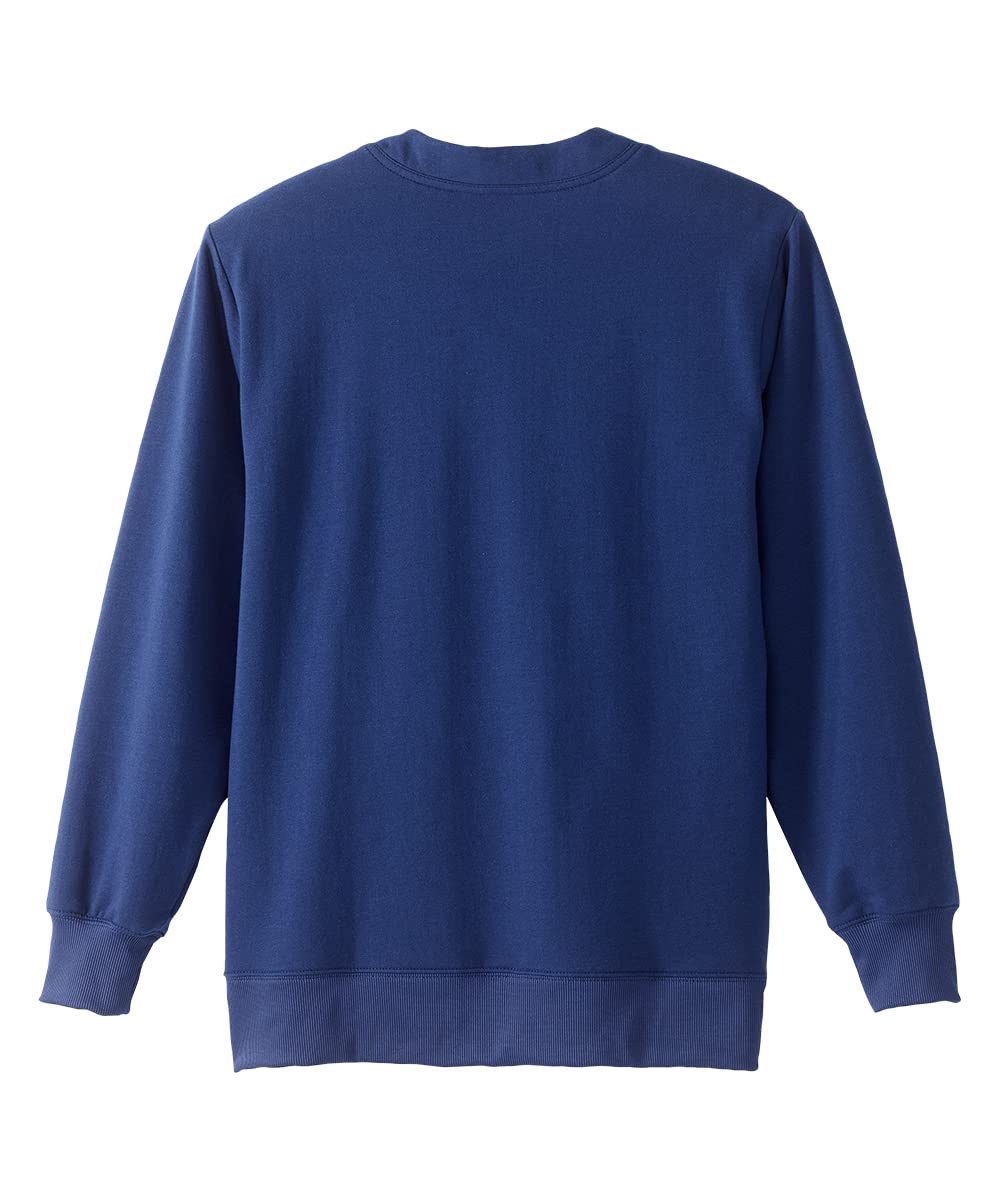 Women’s Magnetic Button Adaptive Two Pocket Fleece Cardigan - Navy -3XL