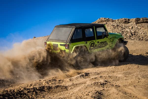 Bestop 54923-17 Black Twill Trektop NX Glide Convertible Soft Top 4-Door