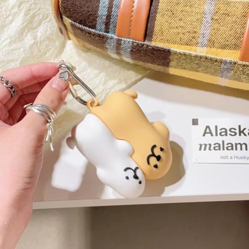 Case for AirPods 3rd Generation Earbuds(2021) with Keychain, Suublg Silicone Cute Case Protective Shockproof Covers with Cartoon Characters Skin Design for AirPods 3