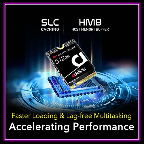 Addlink S70 Lite 1TB Ultra Durability Gaming SSD Maximum Speed 3200 MB/s Internal Solid State Hard Drive - M.2 2280 PCIe 3.0 NVMe Gen3X4 3D NAND SSD (ad1TBS70M2P)