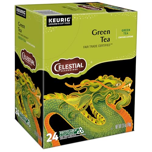 Celestial Seasonings Green Tea, Single-Serve Keurig K-Cup Pods, 96 Count