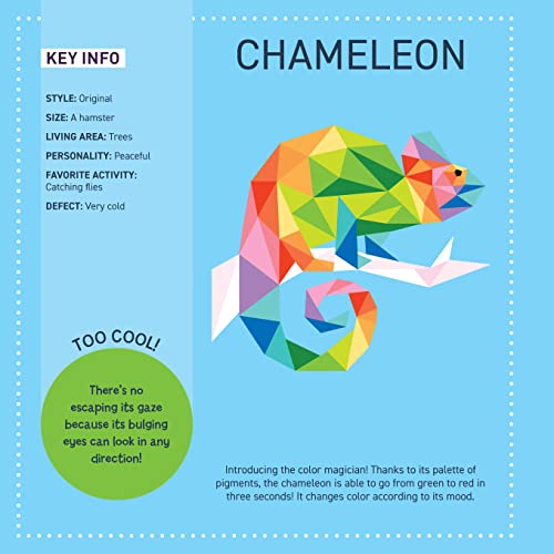 My Sticker Paintings: Cool Animals: 10 Magnificent Paintings (Happy Fox Books) For Kids 6-10 - Llama, Koala, Unicorn, Wolf, and More, with Up to 100 Removable, Reusable Stickers per Design