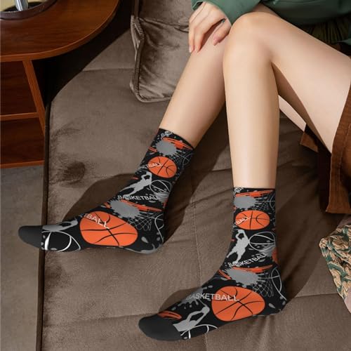 JKJOJIA Star Moon Novelty Socks For Men Women, Funny Crazy Crew Socks Casual Dress Socks Gifts