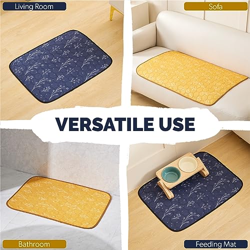 ALTIPOPIC Washable Pee Pads for Dogs, 4 Pack 18'' x 24'' Super Absorbent Reusable Waterproof, Non Slip, Large Whelping, Heavy Duty Puppy Potty Training