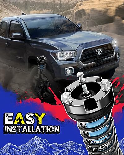 KSP 1.5" Front Leveling Lift Kits for Tacoma, 1.5 inch Front Strut Spacers Lift Kit for Toyota Tacoma 2005-2023 4Runner 2003-2023 FJ Cruiser 2007-2015, 1.5in Suspension Level Kit Aluminum Lift Spacers