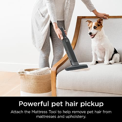 Shark WV201BK WANDVAC Cordless Hand Vac, Lightweight & Portable at 1.4 lbs. with Powerful Suction, Charging Dock, One-Touch Empty for Car & Home,Mattress,Duster Crevice Tool Included,Black(Pack of 1)