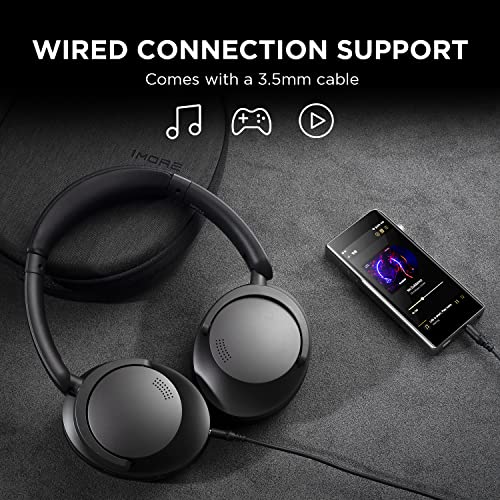 1MORE SonoFlow Active Noise Cancelling Headphones, Bluetooth Headphones with LDAC for Hi-Res Wireless Audio, 70H Playtime, Clear Calls, Preset EQ Via App, Blue
