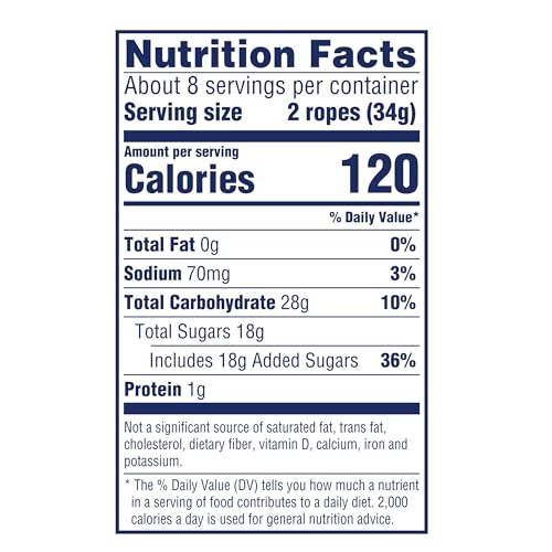 SweeTARTS Soft and Chewy Ropes, Cherry Punch Flavor, 1.8 Ounce Pouches (Pack of 24)