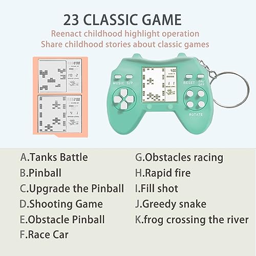 DJMUMU 18Pcs Mini Games Party Favors Keychains for Kids Video Game Party Favors Video Game Keychains for Backpack Birthday School Party Favor Supplies Key Chains for Kids Video Game Favors