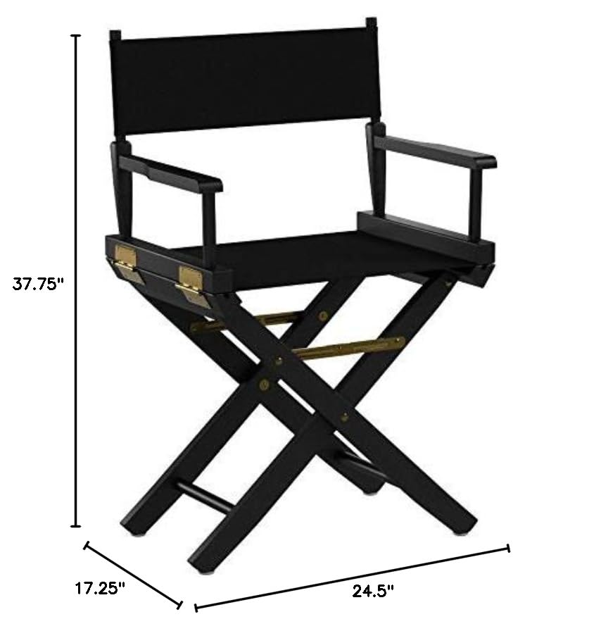American Trails Extra-Wide Premium 18" Director's Chair Mission Oak Frame with Natural Canvas