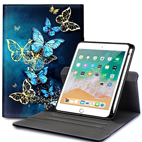 KUAELEN iPad Rotating Case for 2021 iPad 10.2 inch, Smart iPad 9th/8th/7th Generation Case with Pencil Holder, 360 Degree Roating Cover for iPad Air 3rd Generation 2019/iPad Pro 10.5, Cute Unicorn