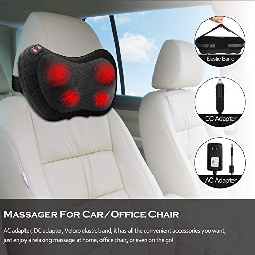 Papillon Back Massager,Shiatsu Neck Massager for Pain Relief,Electric Shoulder Foot Massage Pillow with Heat,Gifts for Mothers Day,Christmas Gifts for Women/Men,Deep Tissue Kneading for Waist,Legs