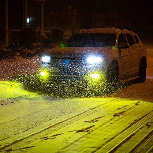 Antline Super Bright H1 LED Bulb Golden Yellow Version 3570 CSP-Chips LED Fog Lights DRL Replacement (Pack of 2)