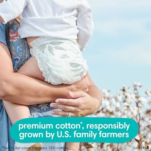 Pampers Pure Protection Diapers - Size 2, 120 Count, Hypoallergenic Premium Disposable Baby Diapers