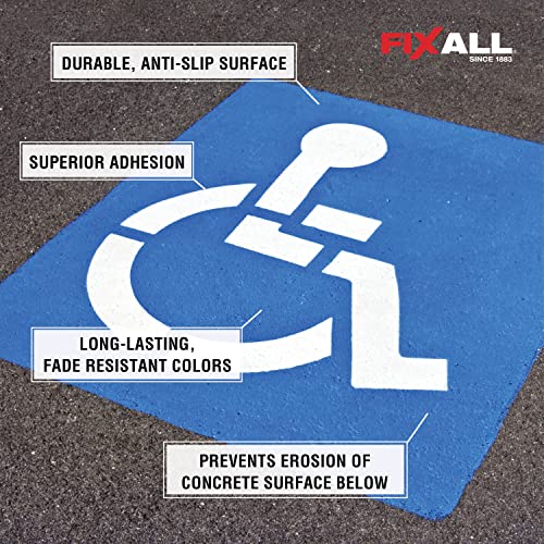 FIXALL Skid Grip Anti-Slip Coating, 1 Gallon, Camel, Exceeds ADA Standards, Ideal for Safety Areas, Slip-Resistant Pavement, Cement & Concrete Paint
