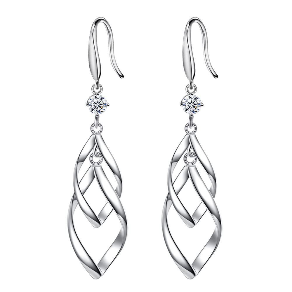 BSTGFTF Sterling Silver Dangle Earrings For Women