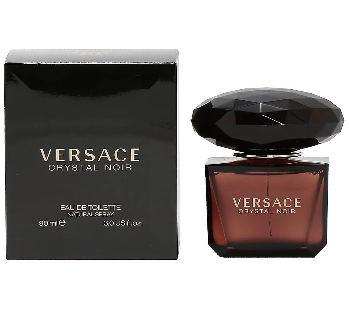 Versace Crystal Noir Eau De Toilette Spray for Women, 3 Fluid Ounce
