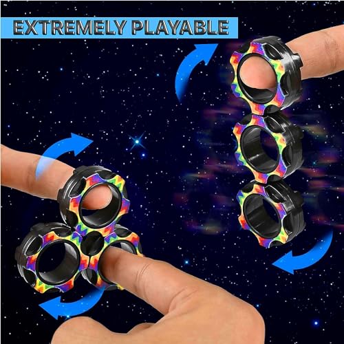 Dr.Kbder Fidget Toys Adults Set 2Pcs, Easter Basket Stuffers for Kids Teen Autism Sensory Toys Pack with Figette Cube Figits Ring Classroom ADHD Stress Relief Toys, Cool Gadget Desk Spinner Toy…