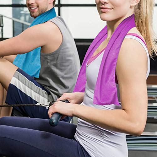 Sukeen [4 Pack Cooling Towel (40"x12"),Ice Towel,Soft Breathable Chilly Towel for Yoga,Sport,Running,Gym,Workout,Camping,Fitness,Workout & More Activities