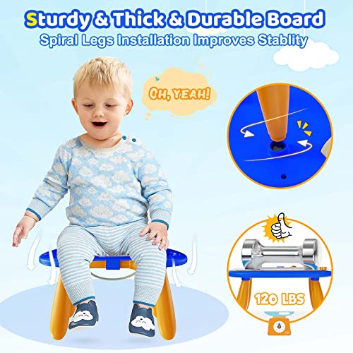 Kikidex Toddlers Toys Age 1-3, Magnetic Drawing Board, Toddler Girl Toys for 1-2 Year Old, Doodle Board Pad Learning and Educational Toys for 1 2 3 Year Old Baby Kids Birthday Gift (Dark Blue)