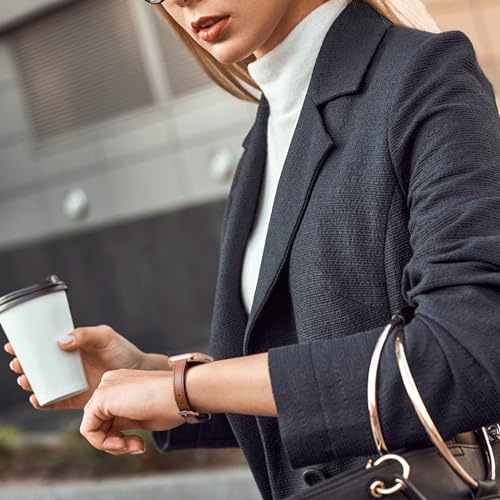 WJK Compatible with Apple Watch Bands for Women 40mm 41mm 44mm 45mm 38mm SE 49mm 42mm, Slim Leather Band for iWatch Bands for Women Compatible with Apple Watch Ultra 2 Band Series 9 8 7 6 5 4 3 2 1
