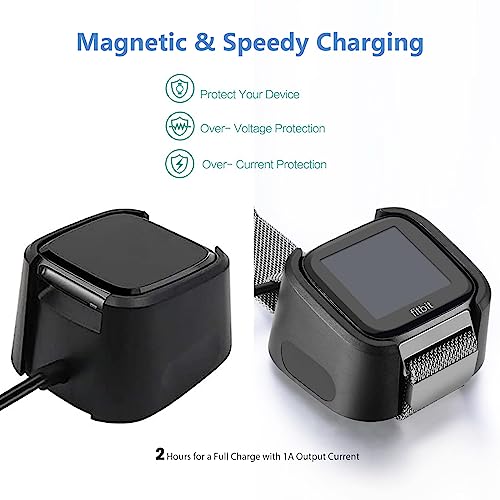 YCWZZH Fast Wall Charger for Fitbit Versa/Lite/SE,(not for Versa 2) Charger USB Charging Cable Cord for Fitbit Versa/Fitbit Versa Lite/Fitbit Versa SE Smart Watch Replacement Charger Dock