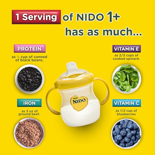 Nido NESTLE Kinder 1+ Powdered Milk Beverage 1.76 lb. Canister