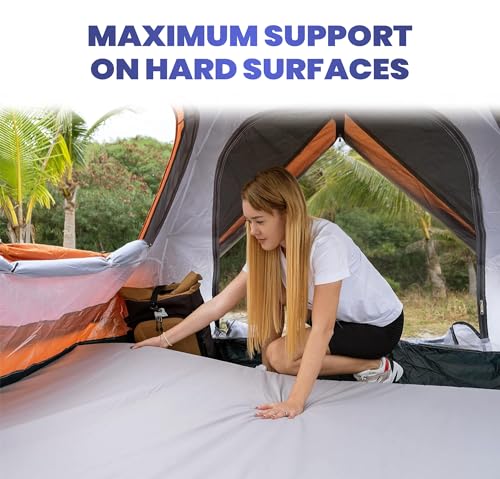 Matrix Cell Memory Foam Camping Mattress Pad - CertiPUR-US Roll Up Mattress - Car Foldable Floor Mat for Adults - Sleeping Pad Guest Bed - Portable Travel Cot Pad - Camp Bed Roll