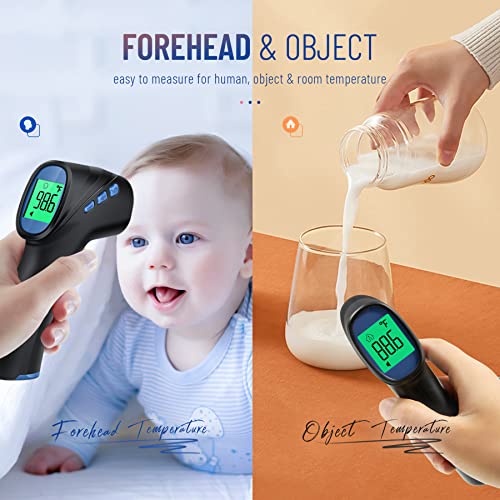 Forehead Thermometer for Adults and Kids, Digital Infrared Thermometer with Fever Alarm, FSA HSA Eligible, Fast Accurate Results, Easy to use