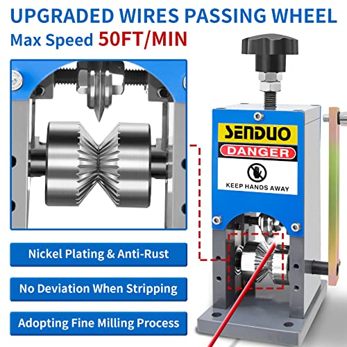 SENDUO Upgraded Replacement Wire Passing Wheel for Copper Wire Stripper Machine,Feeder Assembly Replacement Kit,Upgrade And Improve Wire Stripping Machine (Not the Spindle)