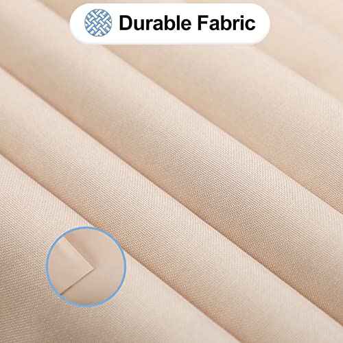 OutdoorLines Waterproof Outdoor Curtains for Patio - Windproof Tab Top Gazebo Curtain Panels - Privacy Sun Blocking Outside Curtain Set for Porch, Pergola and Cabana 110 x 96 inch, White, 2 Panels