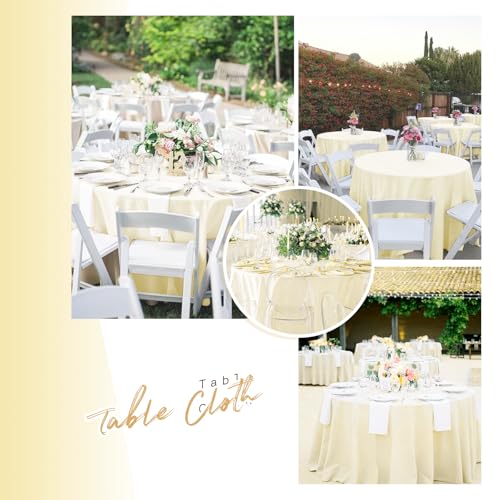 LOKUME 6 Pack Tablecloth 60 x 102 Inch White Rectangle Table Cloth for 6 Foot Tables, Wrinkle Resistant Washable Polyester Table Clothes Cover for Wedding Parties Banquet