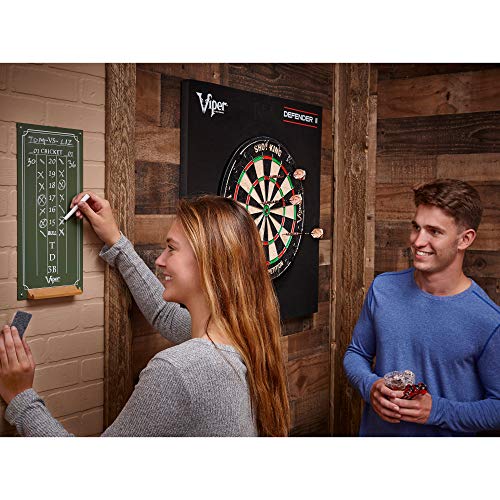 Viper Chalk Scoreboard: Cricket and 01 Dart Games, Green, 15.5" H x 8" W