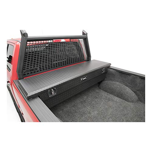 UWS EC10013 Secure Lock 69-Inch Matte Black Heavy-Wall Aluminum Truck Tool Box with Low Profile, RigidCore Lid