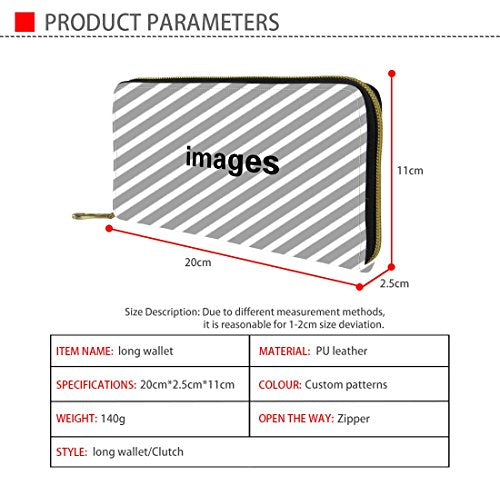 Mumeson Halloween Bat Print Coin Purse Lightweight Wallet Credit Card Storage Zipper Pouch Cosmetic Bag with Pocket