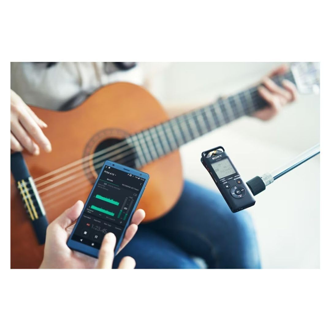 Sony PCM-A10 High-Resolution Audio Recorder with 16GB Memory, Built-In Stereo Microphone, and FLAC Audio Playback Support (Black)