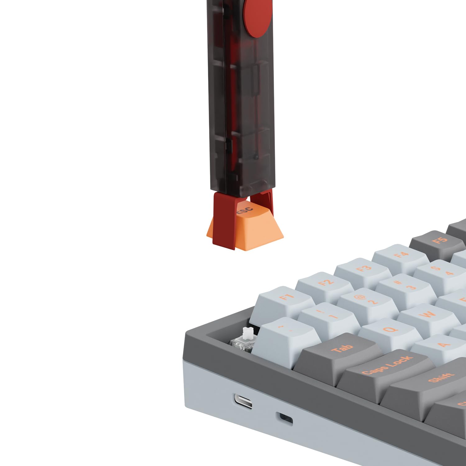 GATERON Twins Switch Puller Keycap Puller for Mechanical Keyboard, DIY Tool Easily Remove and Replace Gaming Keyboard Switches and keycaps Intergrated for Mechanical Keyboard