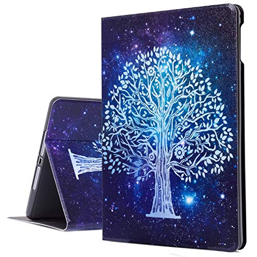 iPad Air 2 Case, iPad Air 1st Case, Galaxy Tree iPad 9.7 Inch Case Protective Cover for iPad 5th/6th Generation, Multi-Angle Viewing Case with Adjustable Stand Auto Wake/Sleep Function (Galaxy)