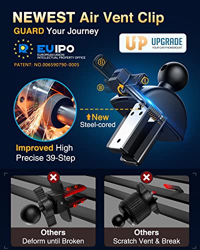 VANMASS Car Phone Holder 2024 Military-Grade Phone Holder for Your Car Windshield Dashboardใ 65 Lbs Strongest SuctionใใPatent & Safety Certsใ Universal Cell Phone Car Mount for iPhone Samsung Android
