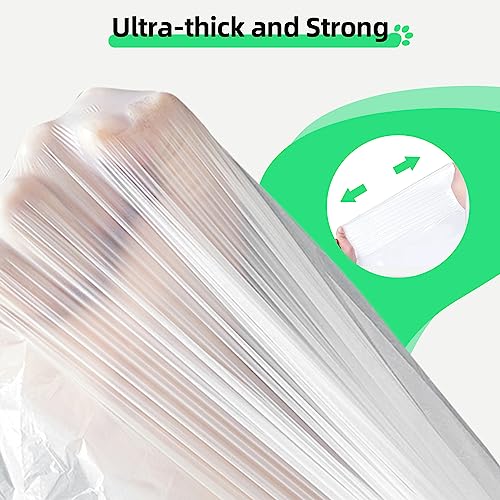 KropBom Waste Drawer Liners Bags Replacement Compatible with Litter Box Robot 4 and 3, 20 Count Thick Self-cleaning Cat Litter Box Liners with Drawstring Heavy Duty 10-12 Gallons of Capacity