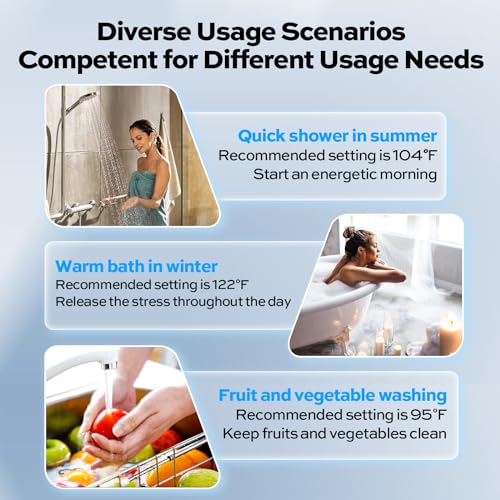 80,000 BTU Residential Indoor Natural Gas Tankless Water Heater, ORBEK 120 Volt On-demand Instant Hot Water Heater, Up to 3.6 GPM, CSA Certified Multiple Points of Use Water Heater