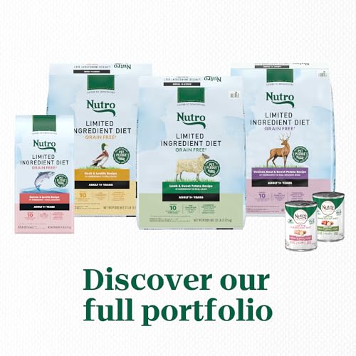 Nutro Limited Ingredient Diet Large Breed Adult Dry Dog Food, Lamb & Sweet Potato Recipe, 22 lbs.