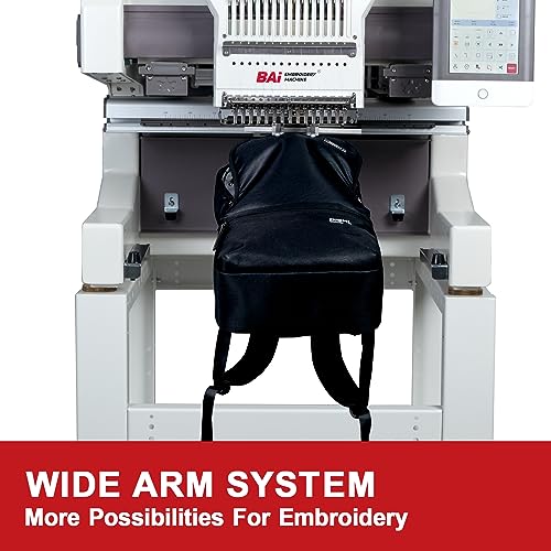 BAi VisionV22 Hat Embroidery Machine, Multi Needles Computerized Commercial Embroidery Machines,15.7"x19.7" Embroidery Area,15 Needles Tubular Structure Stable Cap Embroidery Machine