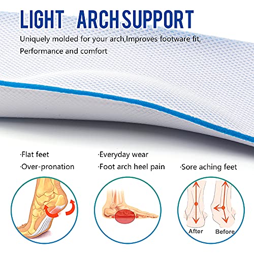 Height Increase Insole Arch Support Breathable Shoe Insoles Heel Lift Inserts Elevator Insoles for Men (1.5cm Height)