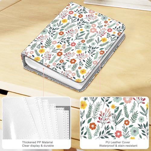 Fintie Instax Mini Photo Album for 2x3-Inch Film - 104 Pockets Small Albums for Fujifilm Instax Mini 12/11/99/40/7+/EVO/LiPlay/Link 3-2-1 Instant Camera/Polaroid Hi-Print Printer, Spring Bloom